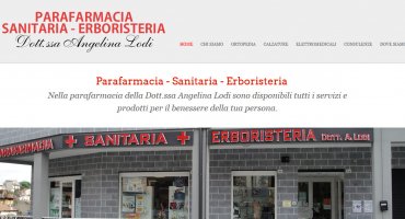 Realizzazione sito web Parafarmacia, Sanitaria ed Erboristeria della Dott.ssa Angelina Lodi